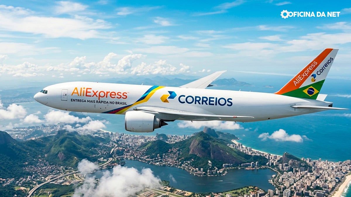 Correios + Aliexpress em parceria; Foto gerada por IA