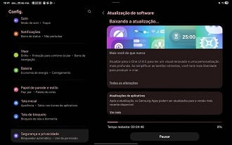 One UI8.5 chega ao Galaxy Tab S10 Lite no Brasil (Foto: Fórum da Comunidade Samsung).
