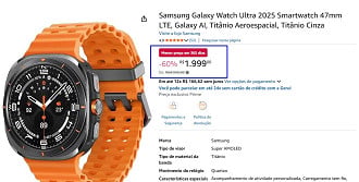 Galaxy Watch Ultra 2025 em oferta