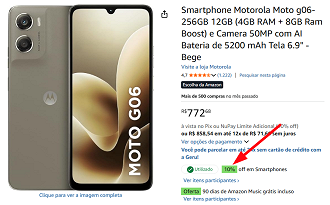 Oferta do Moto G06