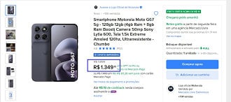 Oferta do Motorola Moto G67
