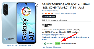 Oferta do Galaxy A17 4G