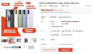 Oferta na Shopee