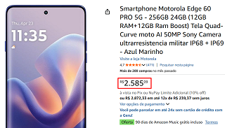 Oferta do Motorola Edge 60 Pro