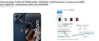Promoção do Motorola Edge 70 Pro