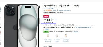 Oferta do iPhone 15