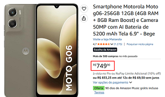 Oferta do Moto G06