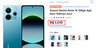 Oferta do Redmi Note 14 4G