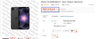 Promoção do iPhone 17e