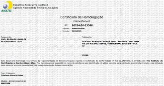 realme C100x na Anatel (Imagem: Reprodução/Tecnoblog)