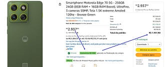 Oferta do Motorola Edge 70