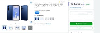Oferta do Galaxy S25 Plus de 512GB