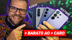 Galaxy A17, A57, S25 FE e S26 Ultra: o que você ganha (e perde) em cada degrau da Samsung?