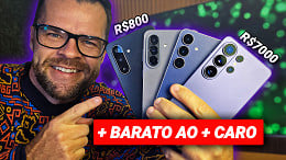Galaxy A17, A57, S25 FE e S26 Ultra: o que você ganha (e perde) em cada degrau da Samsung? Galaxy A17, A57, S25 FE e S26 Ultra: o que você ganha (e perde) em cada degrau da Samsung?