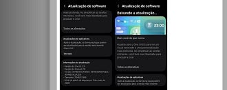 Changelog do Galaxy A54