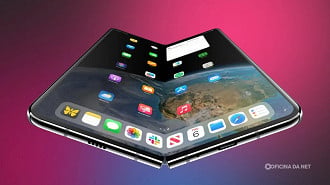 Renderização do iPhone dobrável da Apple.