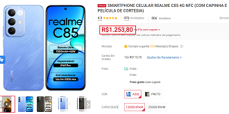 Oferta do realme C85 4G