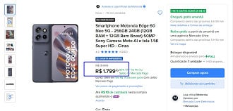 Promoção do Motorola Edge 60 Neo