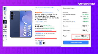 Galaxy S25 FE atinge um dos menores preços até agora.
