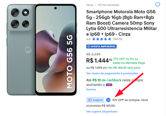 Oferta do Moto G56 5G