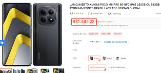 Oferta do POCO M8 Pro