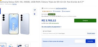 Oferta do Galaxy S25 Plus