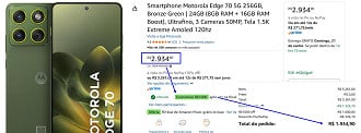Oferta do Motorola Edge 70