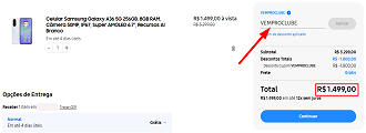 Oferta do Galaxy A36 (256 GB)