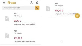 Loja portuguesa lista cinco edições de GTA 6