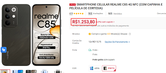 Oferta do realme C85 4G