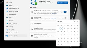 Agora é possível escolher exatamente quando pausar atualizações. Imagem: Windows Latest/Reprodução