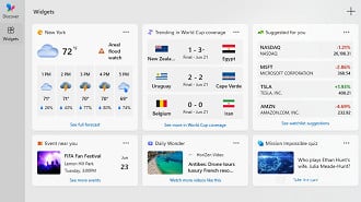 Widgets menos invasivos. Imagem: Windows Latest/Reprodução