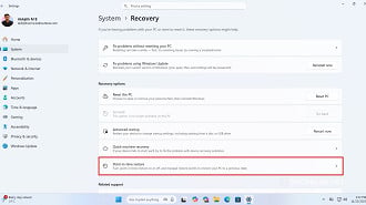 Pacote KB5095093  traz novo recurso que permite voltar no tempo após problemas no PC