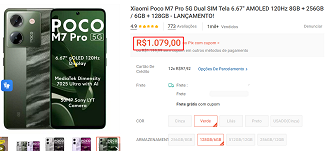 Oferta do POCO M7 Pro
