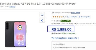 Galaxy A37 em oferta