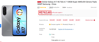 Oferta do Galaxy A17 4G