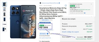 Promoção do Motorola Edge 60