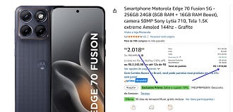 Promoção do Motorola Edge 70