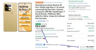 Promoção do Realme 16 Pro Plus