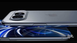 Renderização do iPhone de tela curva