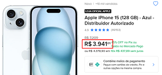 Oferta do iPhone 15
