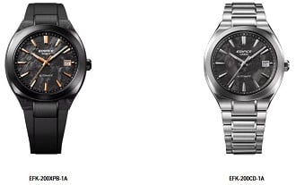 Casio Edifice EFK-200-1A preto e prata