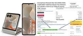 Promoção do Motorola Razr 60