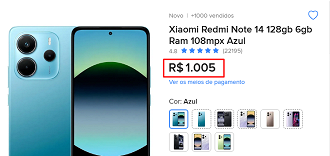 Oferta do Redmi Note 14 4G