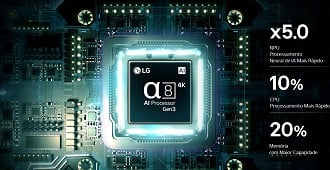 A LG OLED B6 ten uma capacidade de memória 20% maior