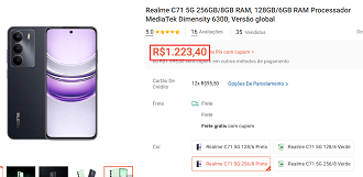 Oferta do realme C71 5G