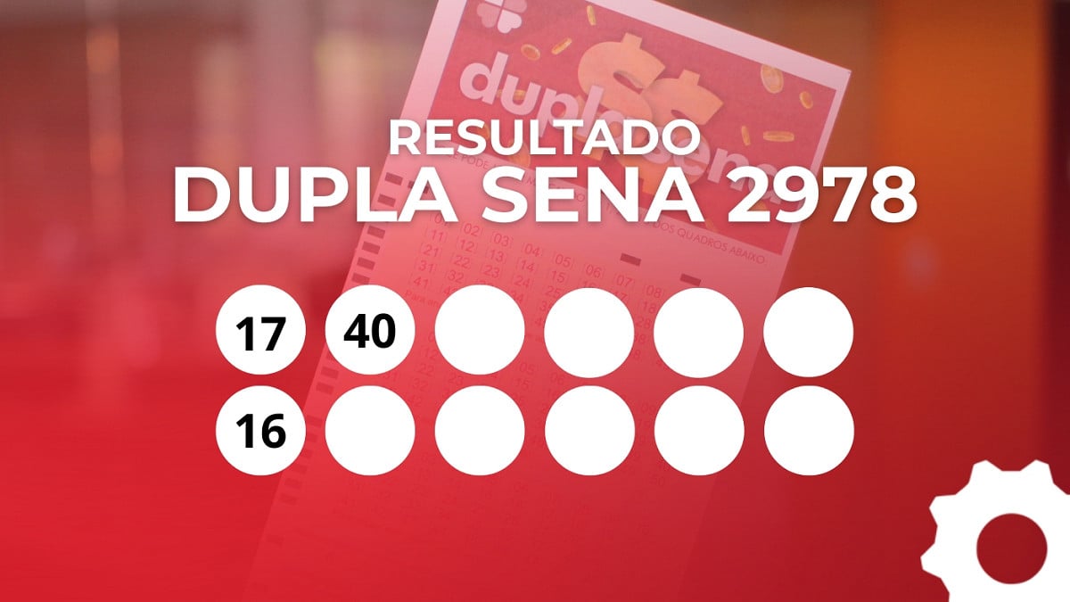 Veja os números sorteados da Dupla Sena 2978. Imagem: Oficina da Net