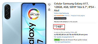 Oferta do Galaxy A17 4G