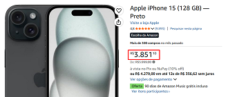 Oferta do iPhone 15
