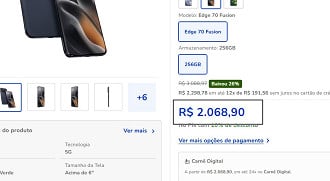 Oferta do Motorola Edge 70 Fusion